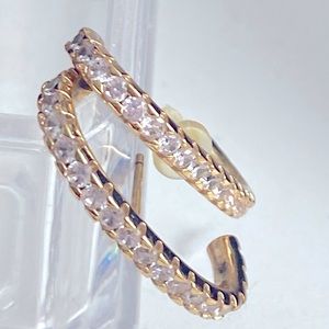 Huggie drop earrings